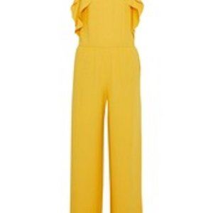 Red Valentino Sleeveless Jumpsuit with Frill Detail